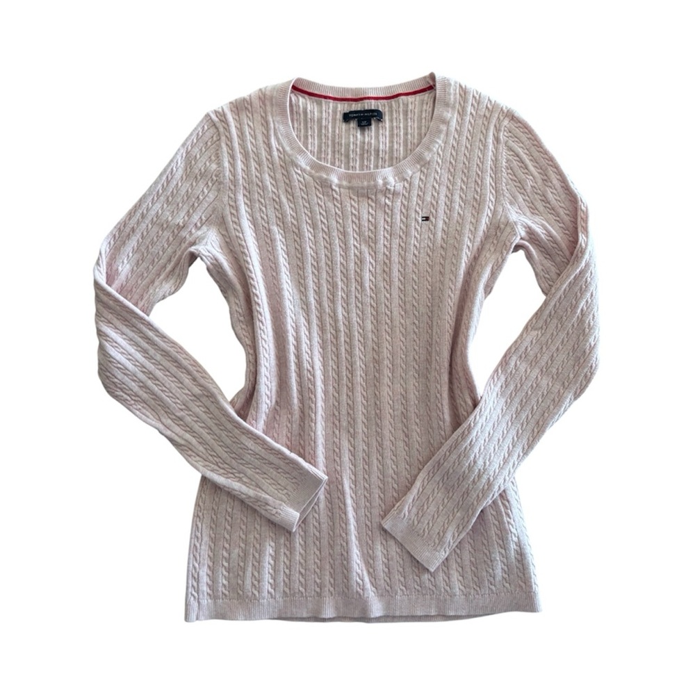 Pink Cable Knit Sweater - Tommy Hilfiger